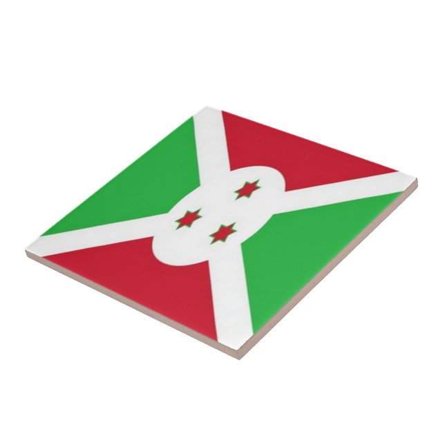 Carreau zBI001 BURUNDI FLAG, Afrique, (Côté)