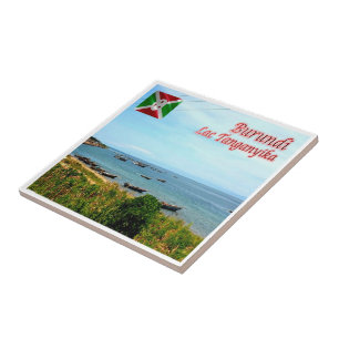 Carreau zBI008 LAC TANGANYKA, BURUNDI, Afrique,
