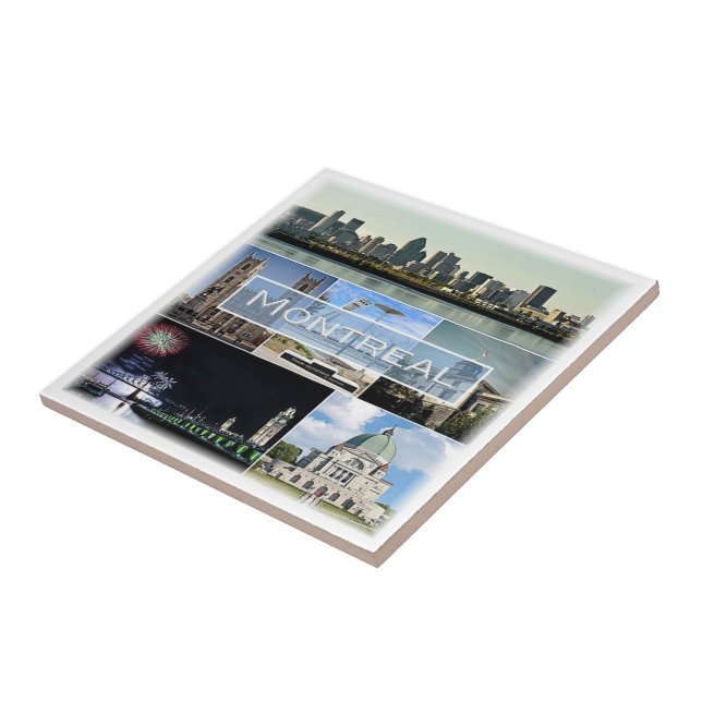 Carreau zCA010 MONTRÉAL, Mosaïque, Canada, Amérique, (Côté)