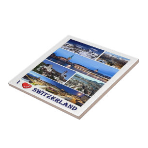 Carreau zCH049 I LOVE Switzerland -