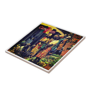 Carreau zCM016 CAMEROUN, Femmes, Afrique,