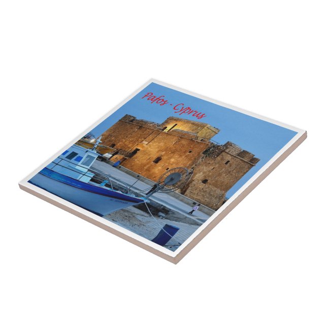 Carreau zCY013 PAFOS Forte byzantine, Chypre, (Côté)