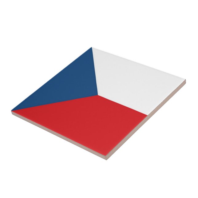 Carreau zCZ001 CZECH FLAG, République tchèque, (Côté)
