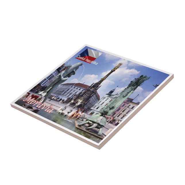 Carreau zCZ014 MORAVIA République tchèque, (Côté)