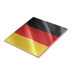 Carreau zDE002 ALLEMAND agitant DRAPEAU, Allemagne,