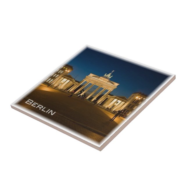 Carreau zDE019 BERLIN Brandenburger Tor Allemagne, (Côté)