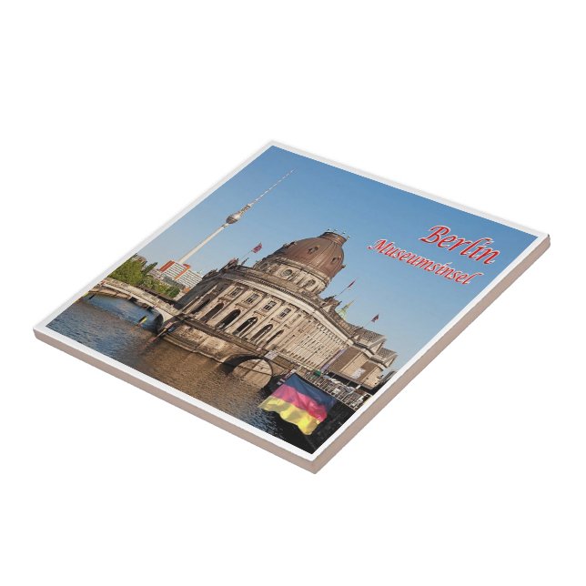 Carreau zDE061 BERLIN Museum Island Allemagne, (Côté)