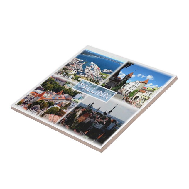 Carreau zEE005 TALLINN, Vieille Ville, Port, Estonie (Côté)