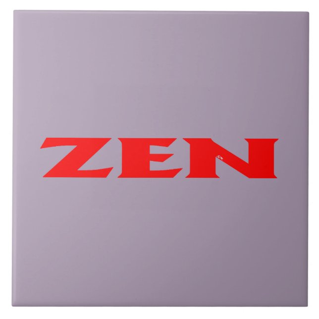Carreau Zen rouge gris grand carrelage (Devant)