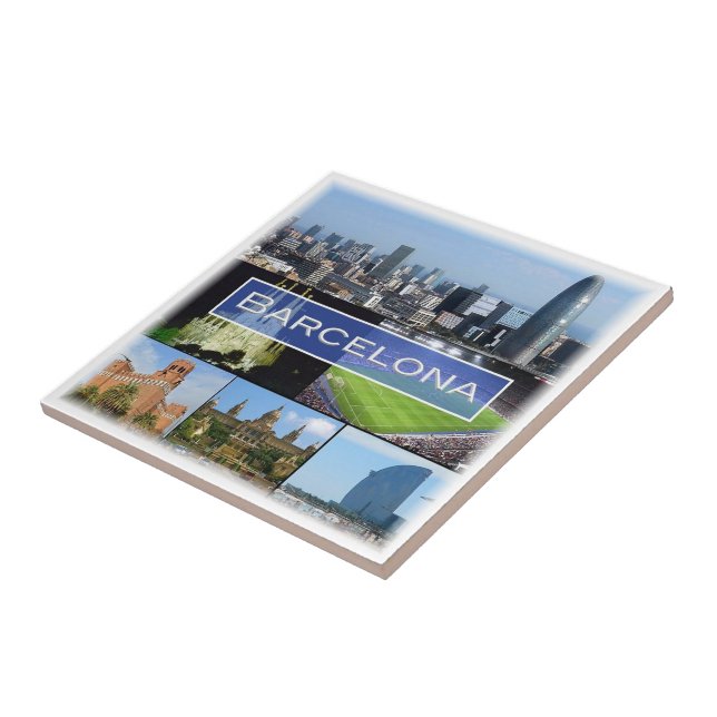 Carreau zES003 BARCELONE Espagne, (Côté)