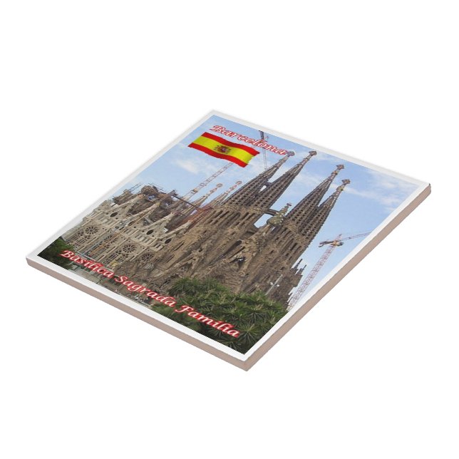 Carreau zES013 BARCELONE Basilique Sagrada Familia, (Côté)