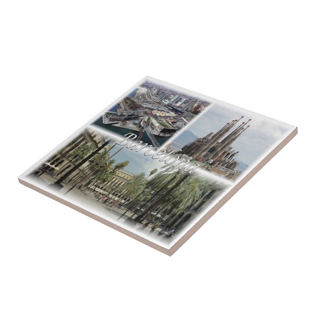 Carreau zES031 BARCELONE Espagne, (Côté)