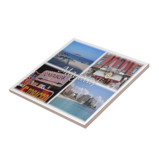 Carreau zES034 MAGALUF Mallorca Espagne, (Côté)