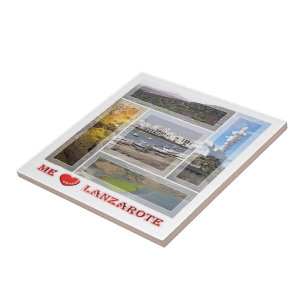 Carreau zES145 LANZAROTE "I Love", Espagne,