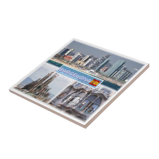 Carreau zES157 BARCELONA, Sagrada Familia Catalogne (Côté)