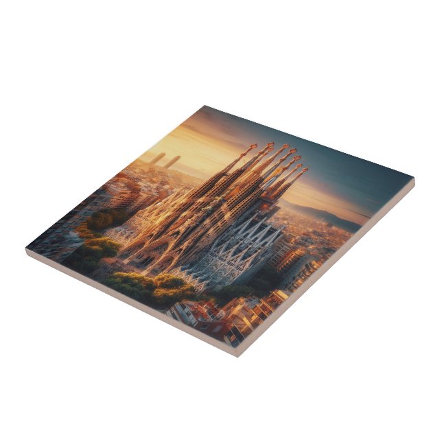 Carreau zESa13 BARCELONE Basilique Sagrada Familia, (Côté)