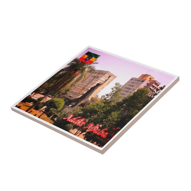 Carreau zET003 ADDIS ABABA, Bâtiments de haute hauteur, (Côté)