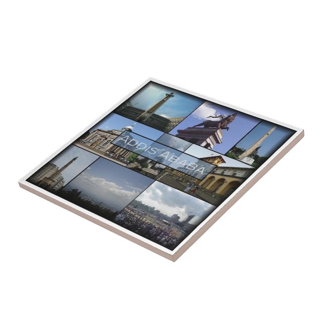 Carreau zET012 ADDIS ABEBA, mosaïque, (Côté)