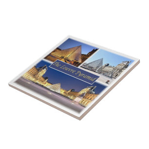 Carreau zFR047 LE LOUVRE PYRAMID, Paris, France,