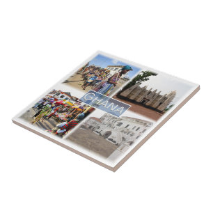 Carreau zGH008 GHANA, Mosaïque, Afrique,