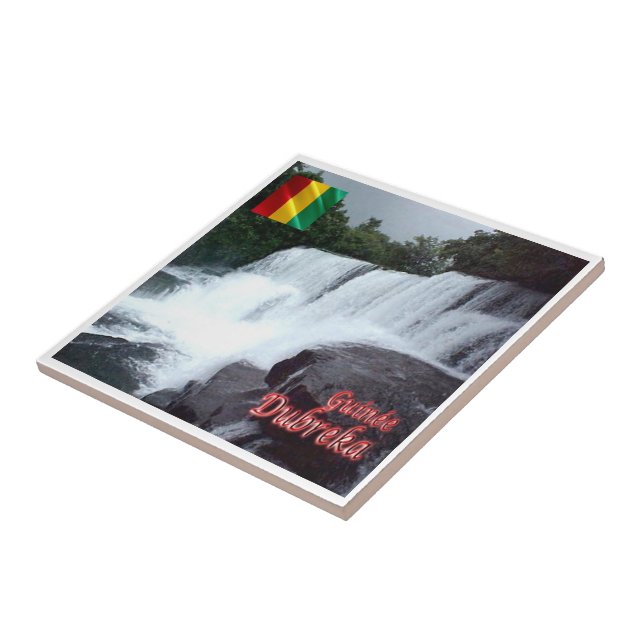 Carreau zGN005 DUBREKA FALLS, Guinée, Afrique, (Côté)