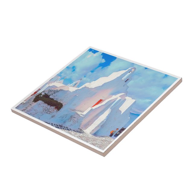 Carreau zGR016 MYKONOS - Grèce, (Côté)