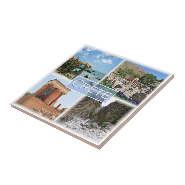 Carreau zGR021 potpourri de CRETE, Grèce, Europe, (Côté)