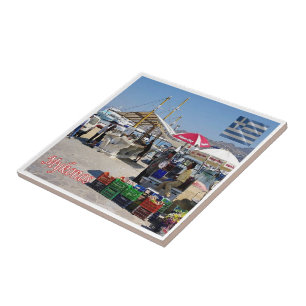 Carreau zGR102 MYKONOS, Port Market, Grèce,