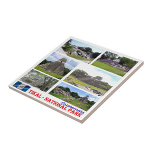 Carreau zGT009 TIKAL N.P. Mosaic, Guatemala,