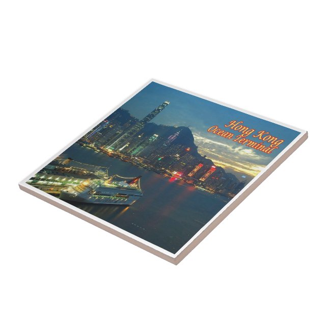 Carreau zHK009 OCEAN TERMINAL Hong Kong, Asie, (Côté)