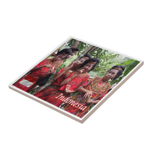 Carreau zID009 Indonésiennes, Indonésie, Asie,