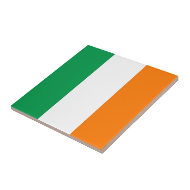 Carreau zIE001 Irish FLAG, IRLANDE, (Côté)