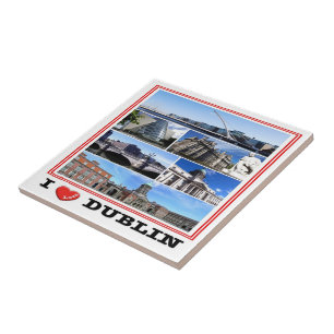 Carreau zIE009 DUBLIN I Love, Mosaic Irlande,