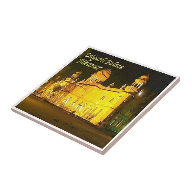 Carreau zIN030 LALGARH PALACE BIKANER, Inde, (Côté)