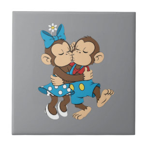 Carreau zina et mimo baiser d'amour