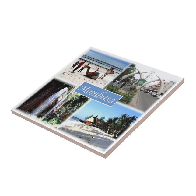 Carreau zKE030 MOMBASA, Mosaic, Kenya, Afrique, (Côté)