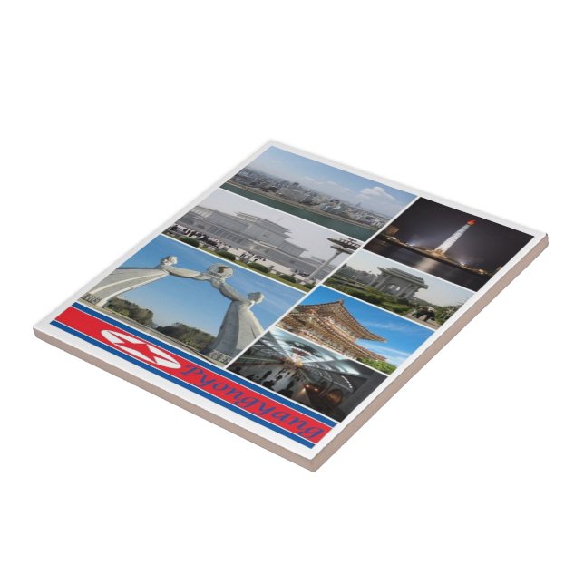 Carreau zKP003 PYONGYANG, Corée du Nord, (Côté)