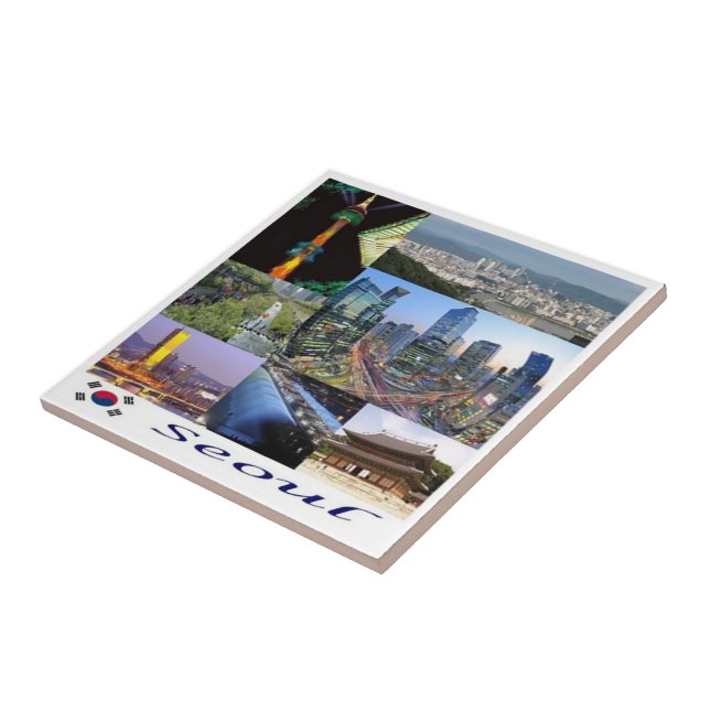 Carreau zKR008 SEOUL mosaïque, Corée du Sud, Asie, (Côté)