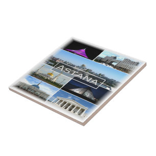 Carreau zKZ004 mosaïque d'ASTANA, Kazakhstan, Asie,