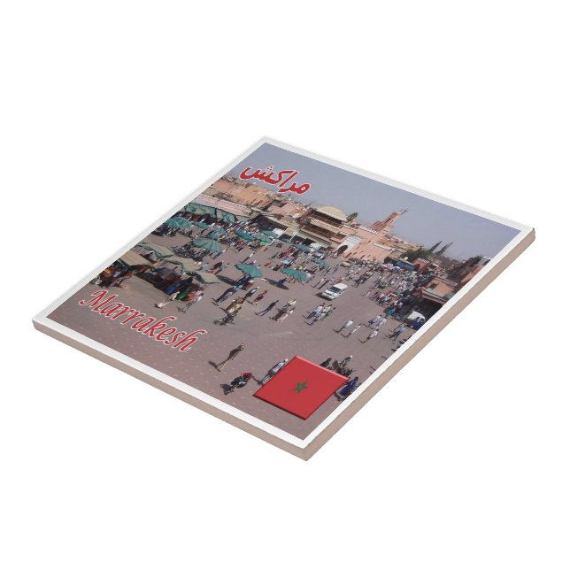 Carreau zMA025 MARRAKESH, Maroc, Afrique, (Côté)