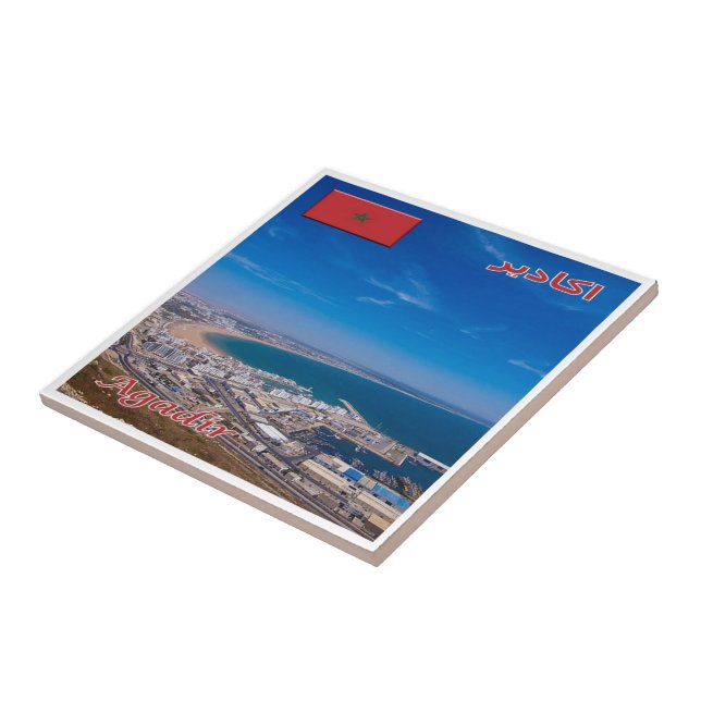 Carreau zMA026 AGADIR, Maroc, Afrique, (Côté)