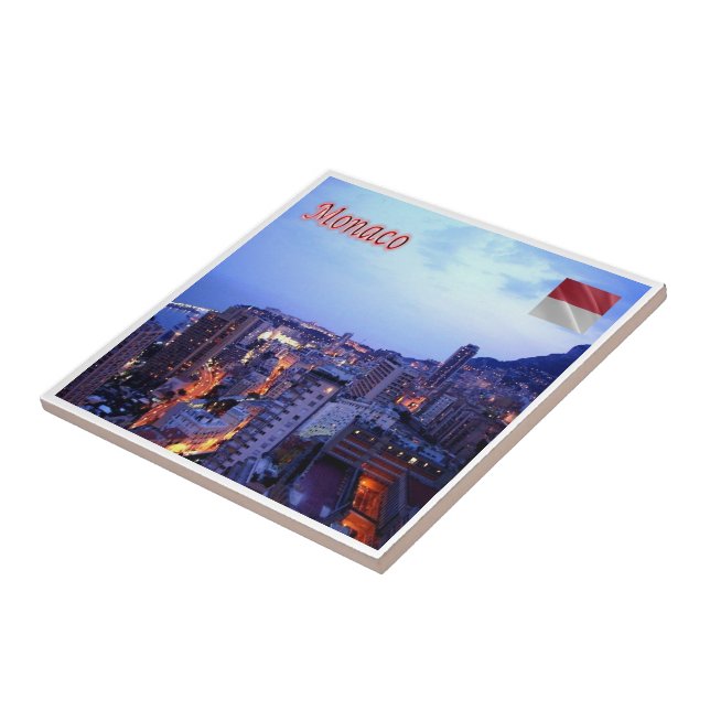 Carreau zMC039 MONACO EN NUIT, (Côté)