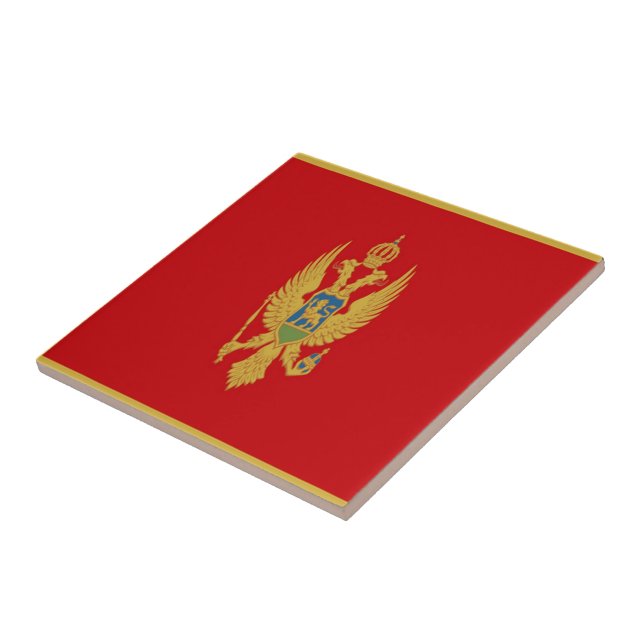 Carreau zME001 Montenegro FLAG, Monténégro, (Côté)