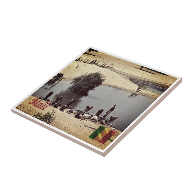 Carreau zML010 MALI, Panorama, Afrique, (Côté)