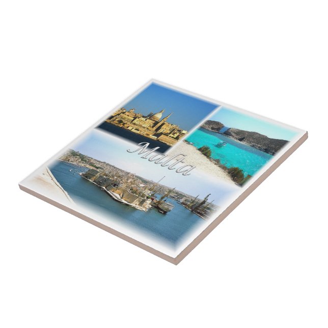 Carreau zMT006 VALLETTA, Malte, Europe, (Côté)