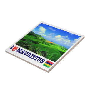 Carreau zMU020 MAURICE I Love, Afrique,