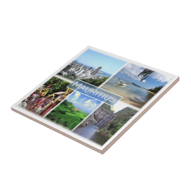 Carreau zMU022 PORT LOUIS, Mosaïque, Afrique, (Côté)