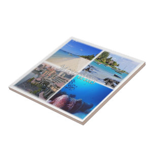 Carreau zMU023 MAURITIUS, Mosaïque, Afrique,