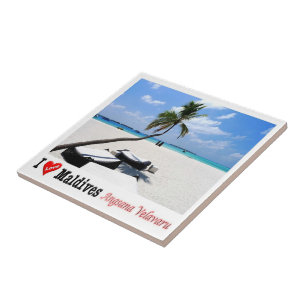 Carreau zMV006 j'aime ANGSANA VELAVARU, Maldives,