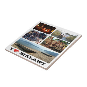 Carreau zMW009 MALAWI Love, Mosaic, Afrique,